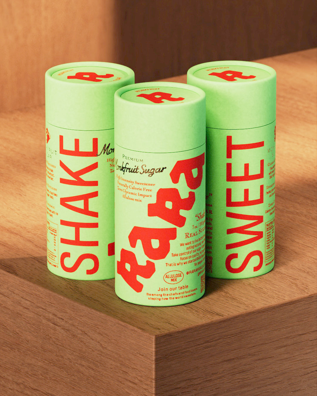 RARA Monkfruit Sweetener Shake Tube 7 oz